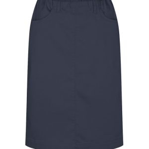 JASMIN Kjol i stretchig bomullsmix, Navy