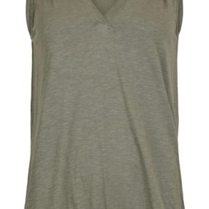 Grönt / Charcoal Gray linne 100% bomull