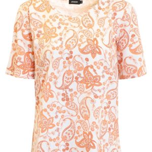 Bomullstopp Paisley orange