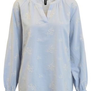 Blus kinakrage himmelsblå