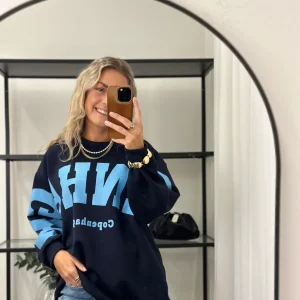 MARTA - HIBISCUS SWEATSHIRT 22659 BLÅ