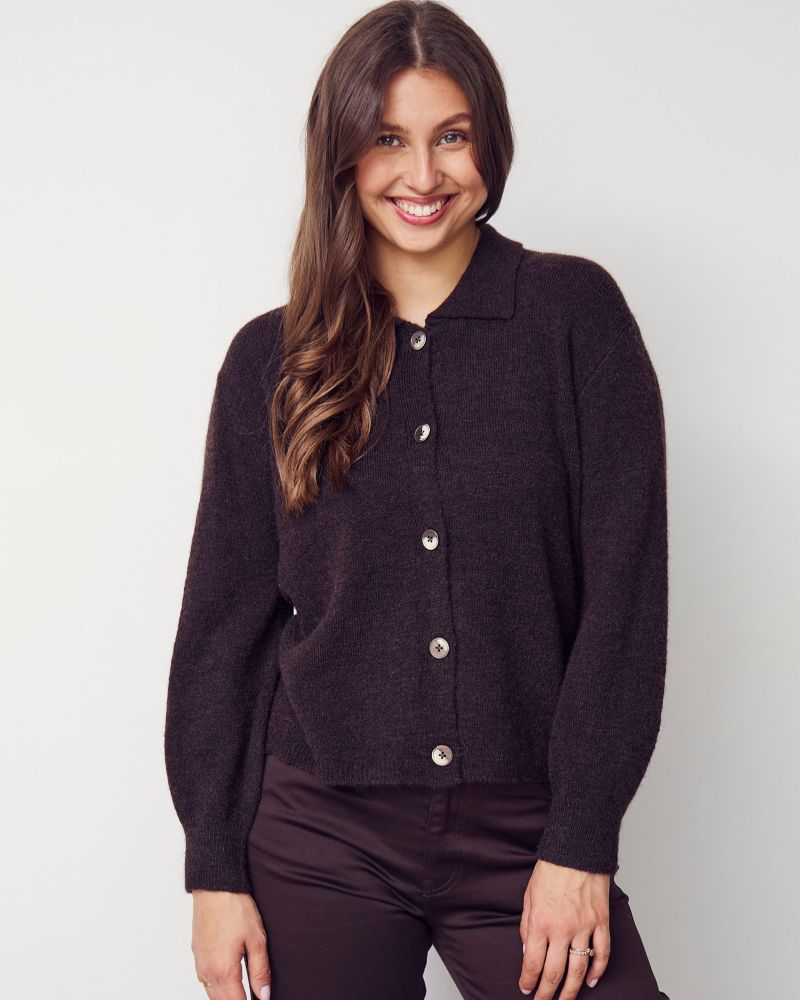 Anna Colar Cardigan Smokey sand - Bild 5