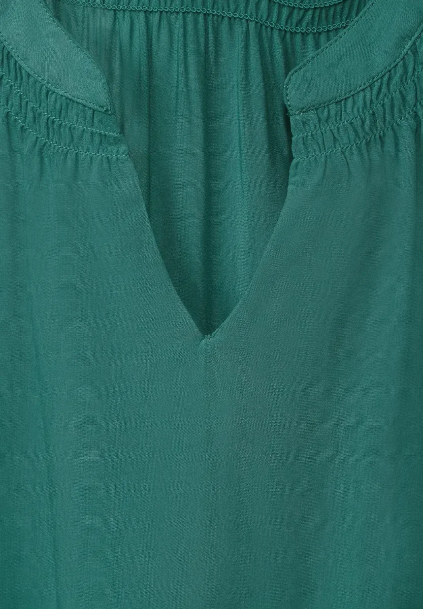 Street One - Grön blus med resårfåll - Bild 7