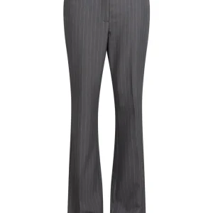 BOOTCUT-BYXOR - LUCIA-PASSFORM - Grey pinstripe