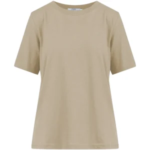 HEART REGULAR T-SHIRT, O-HALS - Sand olive