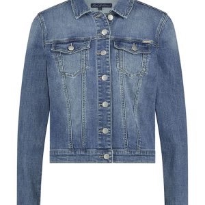 JACKIE Jeansjacka i bomullsdenim, Midstone Used