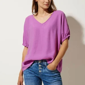 Street One - Lila oversize blus
