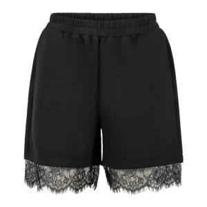 Sweat shorts with lace - Sille fit - Black