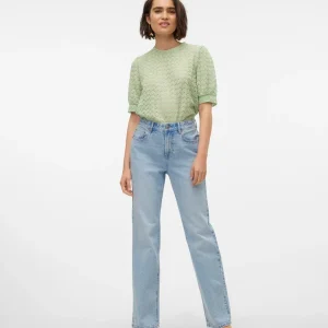 VMTESSA Straight-fit jeans - Light Blue Denim