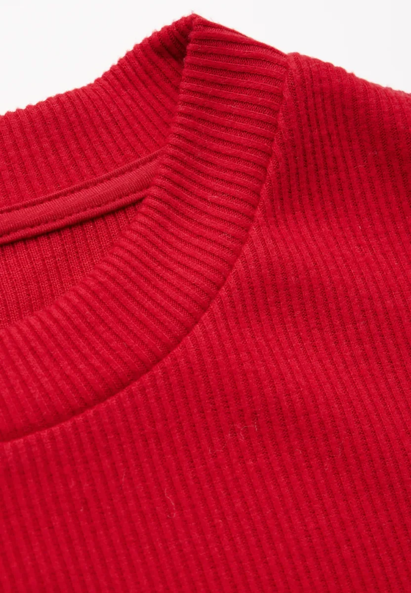 Street One - Röd ribbad klänning - Bild 7
