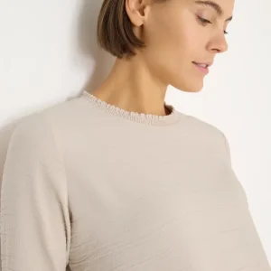 Cecil - Beige blus i viskosmix