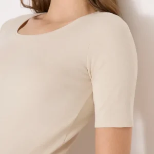 Cecil - Beige t-shirt eko bomull