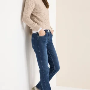 Cecil - Vicky blå jeans med hög midja