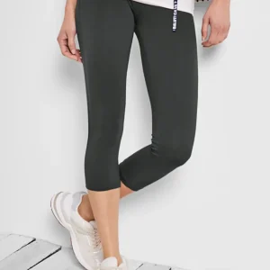 Cecil - Gröna leggings med hög midja