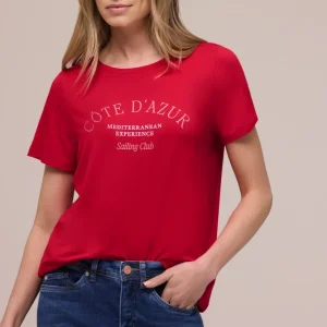 Street One - Röd t-shirt med tryck