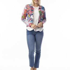 Jeansjacka Orientique Rosa