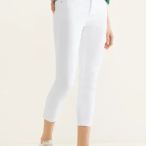 Street One - Vita jeans york hög midja